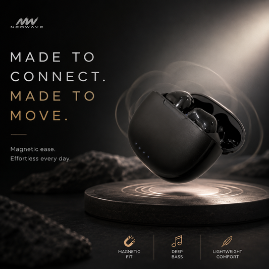 Neowave Neo Glide Wireless Earbuds with Selfie Control