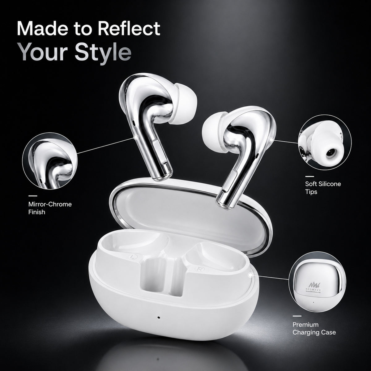 Neowave Neo Supreme Shiny Wireless Earbuds