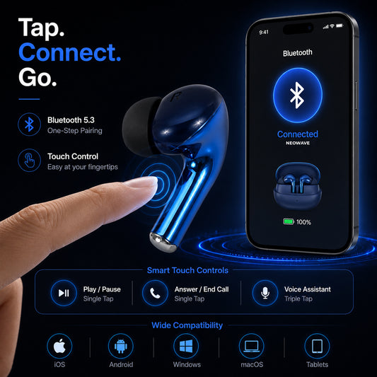 Neowave Neo Supreme Shiny Wireless Earbuds