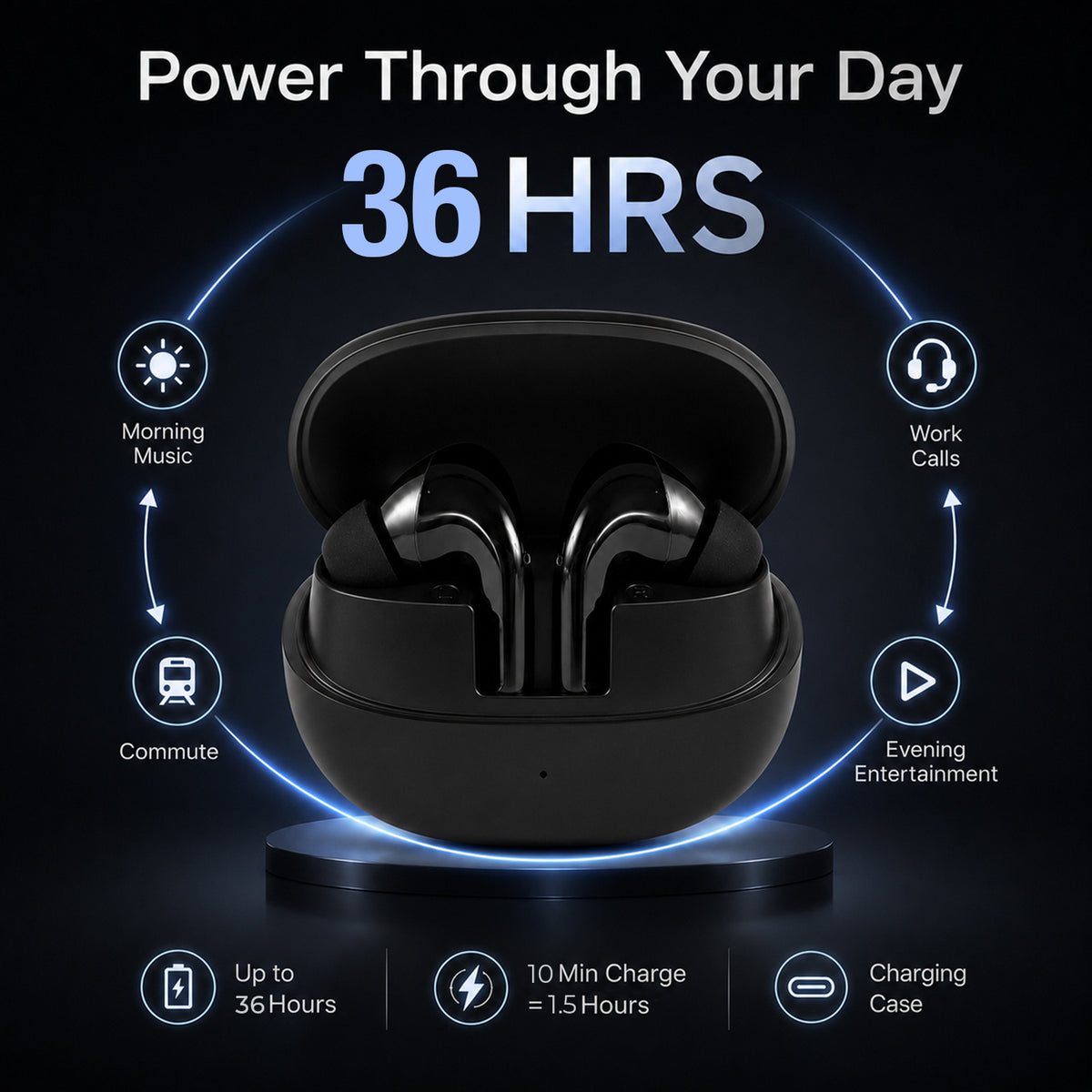Neowave Neo Supreme Shiny Wireless Earbuds