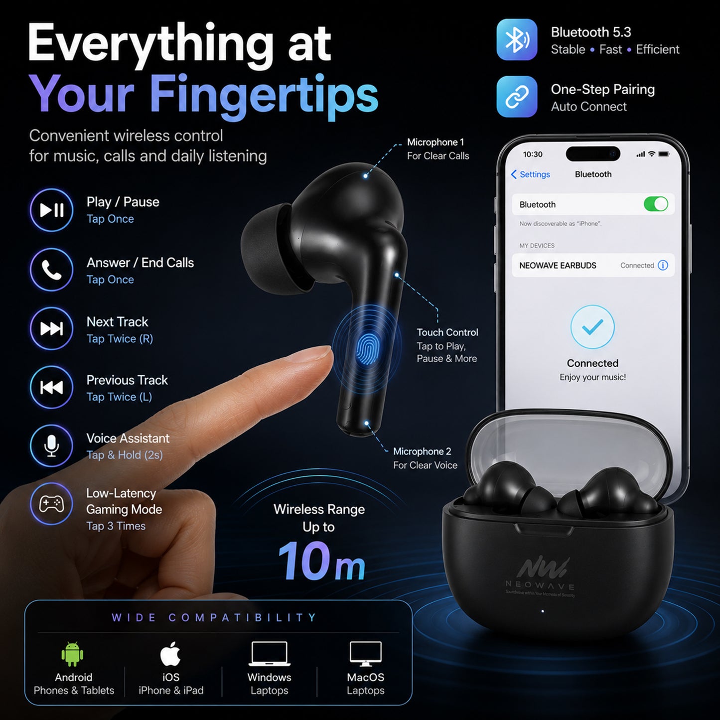 Neowave Neo Shine Wireless Earbuds