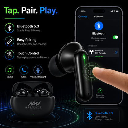 Neowave Neo Lord Matte Finish Wireless Earbuds